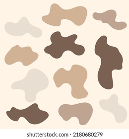 Abstract blob shape in minimal trendy style