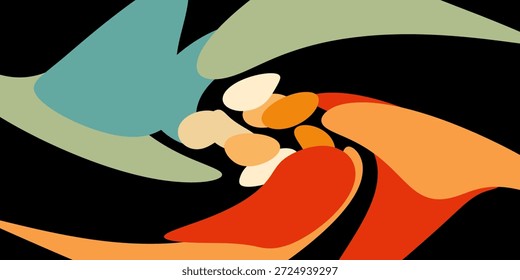 Elementos vetoriais orgânicos em forma de bolha abstrata nas cores rosa bege pastel. Formas irregulares líquidas onduladas em estilo minimalista simples.

