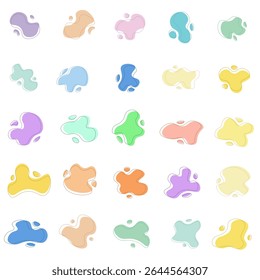 Abstract Blob Shape Pack – Soft Pastel Colors