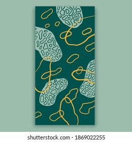 Abstract blob shape poster. Minimal geometry art print, contemporary aesthetic for background, card, cover, invitation. Vector illustration