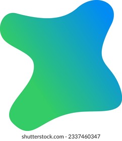 Abstract blob shape splash gradient vector element