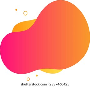 Abstract blob shape splash gradient vector element