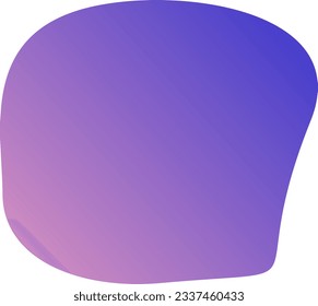 Abstract blob shape splash gradient vector element