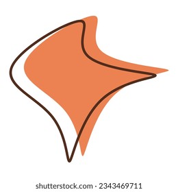 Abstract blob shape vector element  