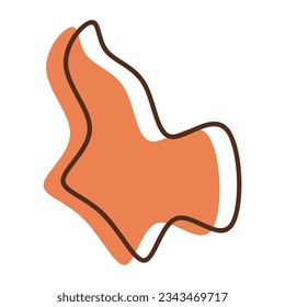 Abstract blob shape vector element  