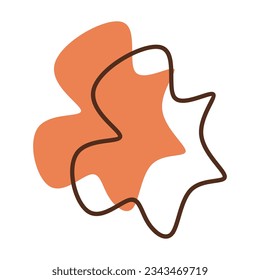 Abstract blob shape vector element  