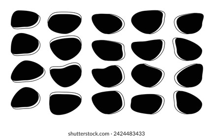 abstracto blob formas vector arte, blob formas vector de moda
