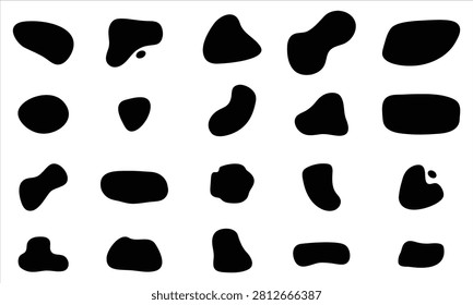 Abstract blob silhouette  vector collection