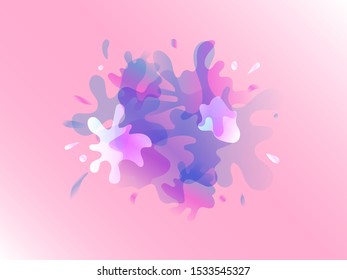 Abstract blob watercolor background. Vector illustration
