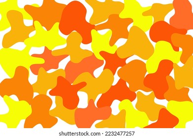 Abstrakte Blitze Hintergrund. Zufallsfarbiges dynamisches Blasenmuster. Cartoon, heller Hintergrund.