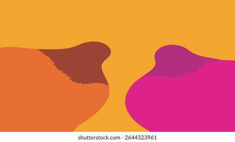 Bolhas abstratas contraste colorida formando design fundo brilhante