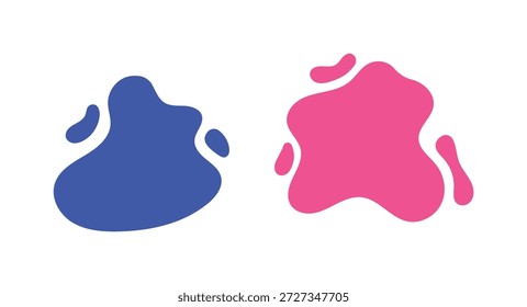 Abstract Blobs Set On White Background