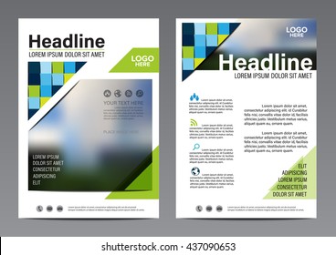 Abstract block composition Brochure Annual Report Flyer design template. Leaflet cover Presentation Modern flat background. illustration vector in A4 size