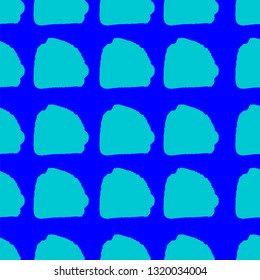 Abstract block motif. Vector illustration. Bright background with minimalistic elements. Textured seamless pattern. Grunge endless template. Blue colours backdrop. Fabric textile print.