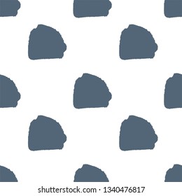 Abstract block motif. Vector illustration. Background with minimalistic elements. Textured seamless pattern. Grunge endless template. White and gray colours backdrop. Fabric textile print.