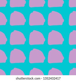 Abstract block motif. Vector illustration. Bright background with minimalistic elements. Textured seamless pattern. Grunge endless template. Yellow and pink colours backdrop. Fabric textile print.