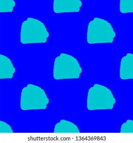 Abstract block motif. Vector illustration. Bright background with minimalistic elements. Textured seamless pattern. Grunge endless template. Blue colours backdrop. Fabric textile print.