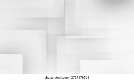 Blocos abstratos Formas cinzentas e brancas sobrepondo retângulos Textura de design minimalista para fundos de site e projetos de apresentação sutis, oferecendo uma estética limpa de 170 caracteres
