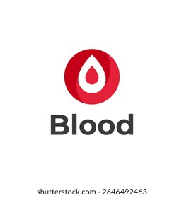 Gota de sangre Abstractas Diseño de logotipo Médico, Salud, Donación
