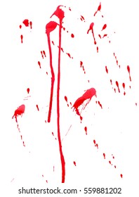 Abstract blood splash hand made tracing from sketch Vector Illustration