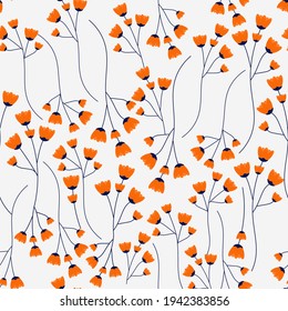 Resumen del diseño de patrones sin fisuras de flor floreciente. Textil, tela y tarjeta para la impresión de moda