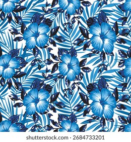 Patrón de flores de jardín floreciente Abstractas para tela, textil y envoltura