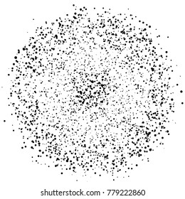 Abstract blot of black circles. And also includes EPS 10 vector