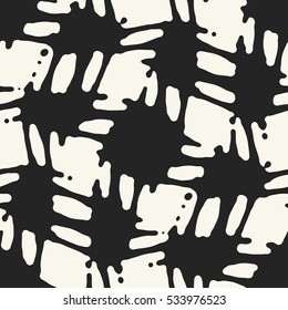 Abstract blot check. Seamless pattern.
