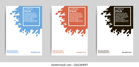 Abstract blot, cover design.