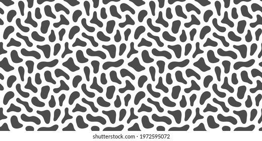 Abstract blot shapes vector seamless template for your design. Fluid banner. 
