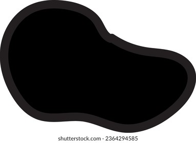 abstract blotches, abstract, abstract shape, abstract simple liquid, minimalist, random organic shapes vector, Organic black blob with irregular shape