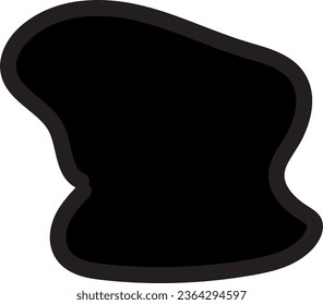 paros abstractos, forma abstracta, abstracta, líquido abstracto simple, minimalista, vector de formas orgánicas aleatorias, blob negro orgánico con forma irregular