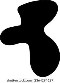 paros abstractos, forma abstracta, abstracta, líquido abstracto simple, minimalista, vector de formas orgánicas aleatorias, blob negro orgánico con forma irregular