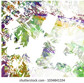 Abstract blots background with color mosaic texture. Spots, paint, blots, ink. Vector clip art.