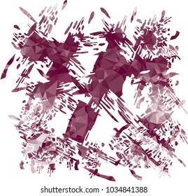 Abstract blots background with color mosaic texture. Spots, paint, blots, ink. Vector clip art.
