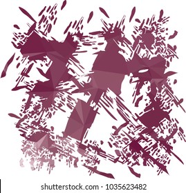 Abstract blots background with color mosaic texture. Spots, paint, blots, ink. Vector clip art.