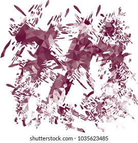 Abstract blots background with color mosaic texture. Spots, paint, blots, ink. Vector clip art.