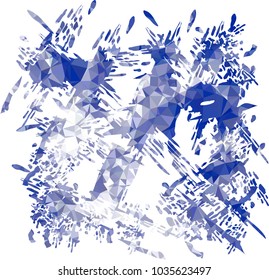 Abstract blots background with color mosaic texture. Spots, paint, blots, ink. Vector clip art.