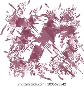 Abstract blots background with color mosaic texture. Spots, paint, blots, ink. Vector clip art.