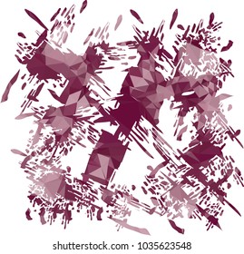 Abstract blots background with color mosaic texture. Spots, paint, blots, ink. Vector clip art.
