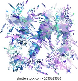 Abstract blots background with color mosaic texture. Spots, paint, blots, ink. Vector clip art.