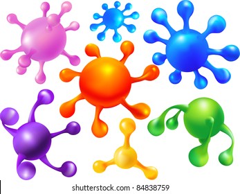 Abstract blots balloons - elements of design in a vector