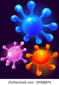 Abstract blots balloons - elements of design in a vector
