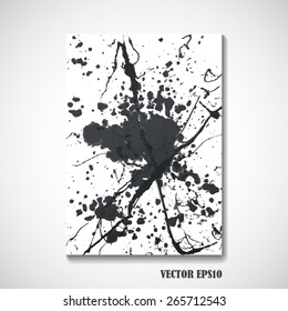 Abstract blots of brochure design - Vector illustration.