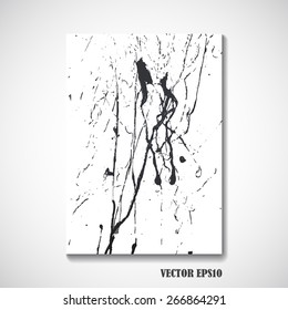 Abstract blots of brochure design - Vector illustration.