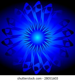 Abstract Blue