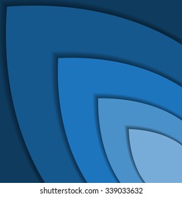 Abstract blue 3d arrow wave line certificate abstract background. Vector Illustration