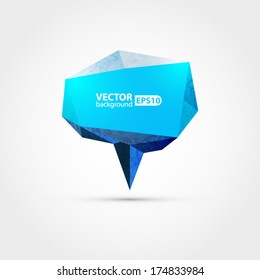 Abstract blue 3d background