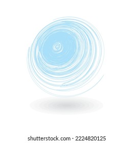 abstract blue with 3d liquid  splash
