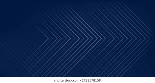 Fundo azul abstrato com linhas de seta brilhantes. Arte simples arte brilhante bom design de luz moderna